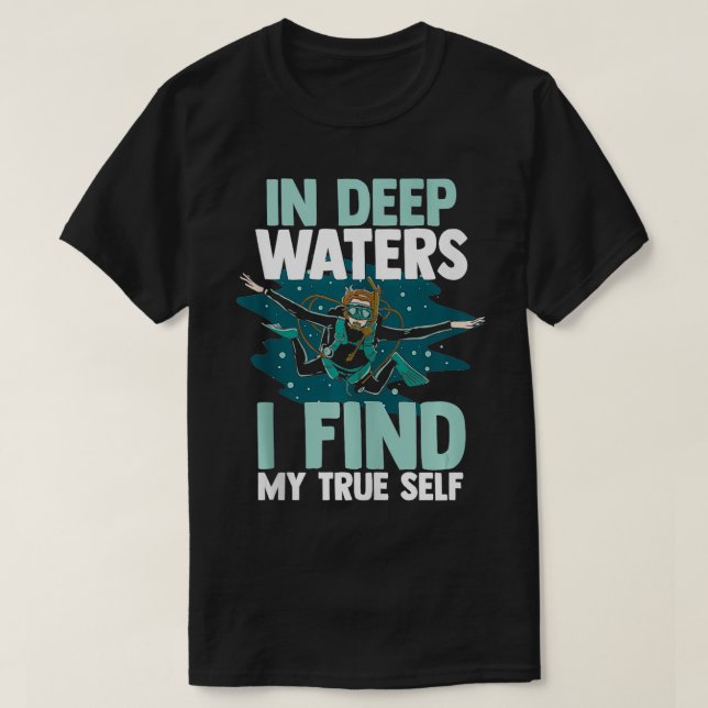 T-shirt Plongée sous-marine plongée plongée 13 (Design devant)