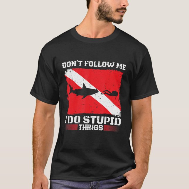 T-shirt Plongée sous-marine plongée plongée avec tuba (Devant)