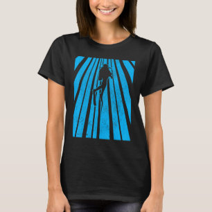 T-shirt Plongée sous-marine Plongée Vintage Océan Plongeur