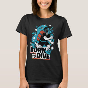 T-shirt Plongée sous-marine plongeur océan nageur plongée