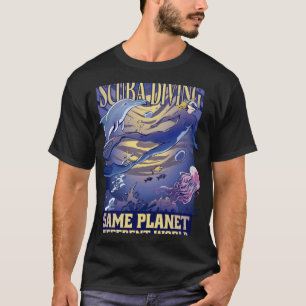 T-shirt Plongée sous-marine plongeur océan nageur plongée