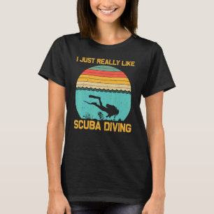 T-shirt Plongée Sous-Marine Pour Hommes Femmes Plongeurs S