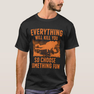 T-shirt Plongée Sous-Marine Pour Plongeur Plongée Planche