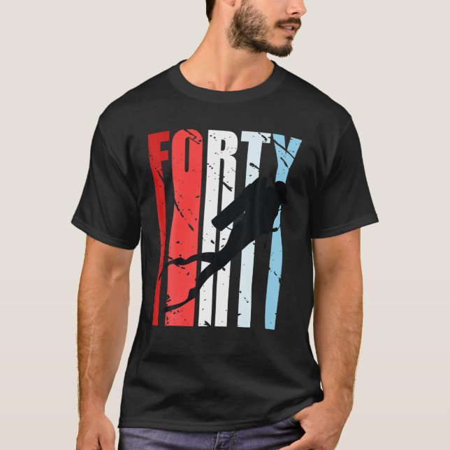 T-shirt Plongée sous-marine Rétro 40E Anniversaire Plongée (Devant)