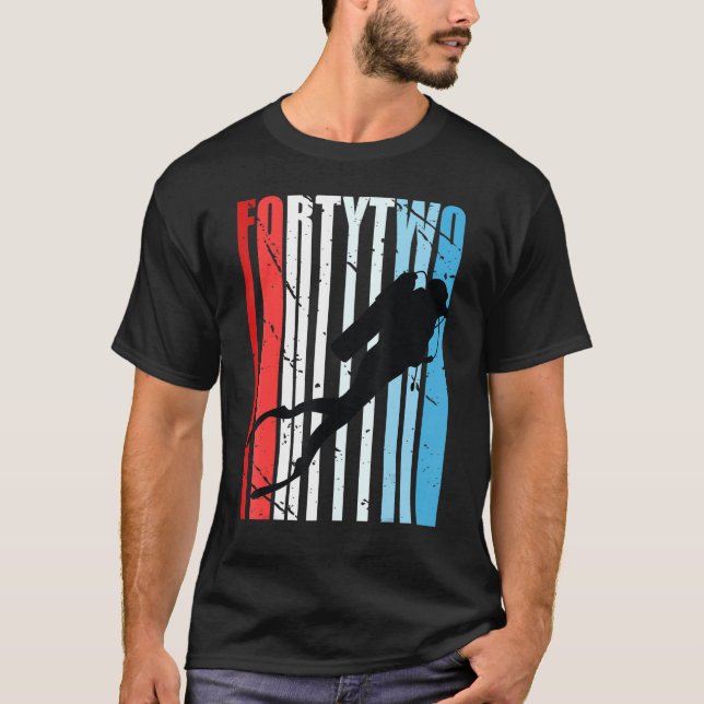 T-shirt Plongée sous-marine rétro 42e anniversaire Deep Se (Devant)
