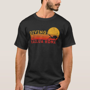 T-shirt Plongée sous-marine Rétro Plongée Hawaii Vacation