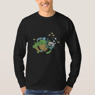 T-shirt Plongée sous-marine Snorkeling Tortue de poisson T