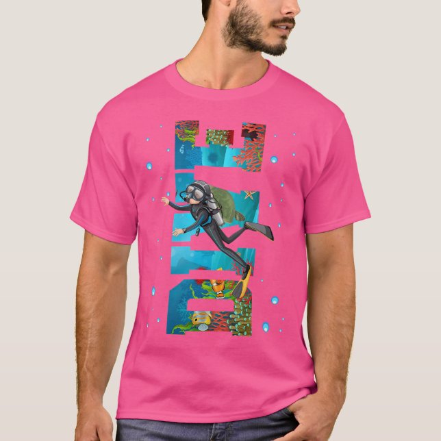 T-shirt Plongée sous-marine Vêtements Plongée plongée (Devant)