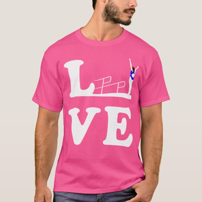 T-shirt Plongée Springboard Et Plate-Forme Amour (Devant)