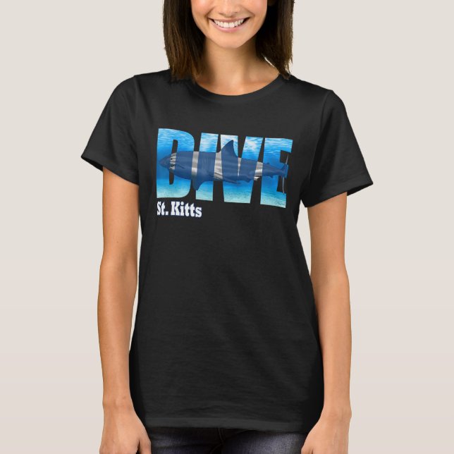 T-shirt PLONGÉE St Kitts plongée sous-marine plongée avec  (Devant)