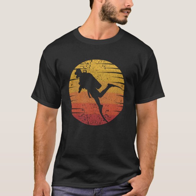 T-shirt Plongée technique sportive professionnelle vinta s (Devant)
