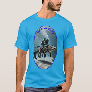 T-shirt Plongée vintage de la SCUBA Plongée chevauchant un