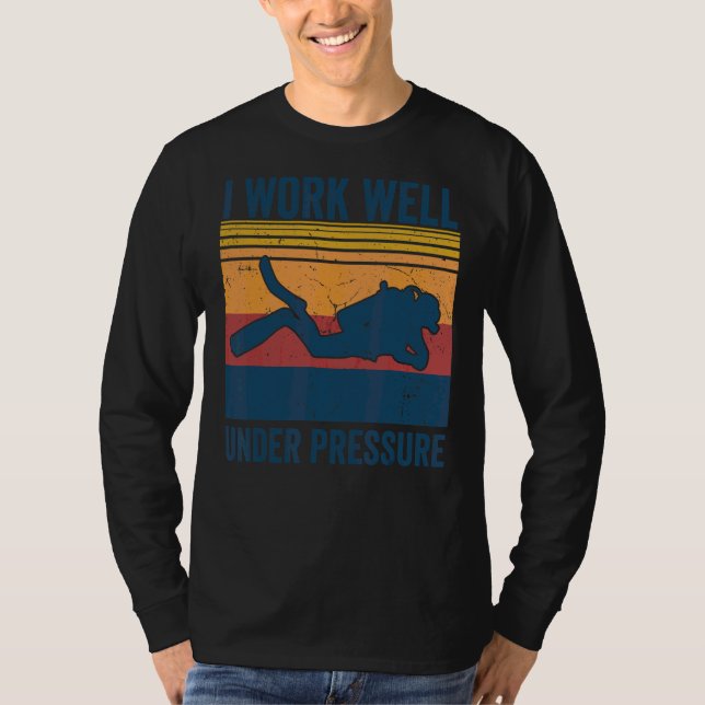 T-shirt Plongée Vintage Plongée Avec Tuba Plongée (Devant)