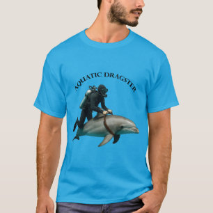 T-shirt Plongée vintage plongée plongée avec Dauphin URM