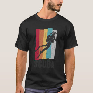 T-shirt Plongée vintage Plongée Plongée Poissons Océans Ve
