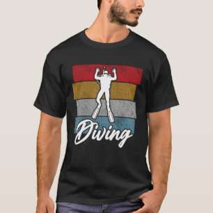 T-shirt Plongée vintage Plongée Retro Plongeur 4