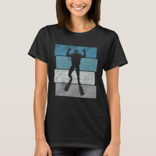 T-shirt Plongée Vintage Plongeur en scaphandre rétro plon