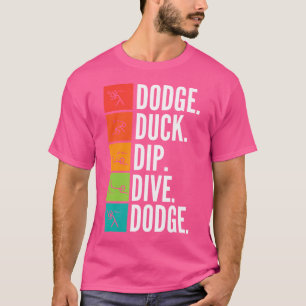 T-shirt Plongeon Canard I Jeux de Ballon I Dodgeball Drôle