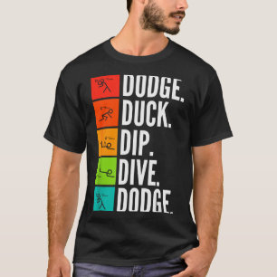 T-shirt Plongeon Canard I Jeux de Ballon I Dodgeball Drôle