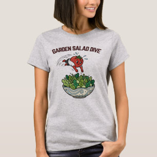 T-shirt Plongeon dans la salade de jardin Tomate drôle Car