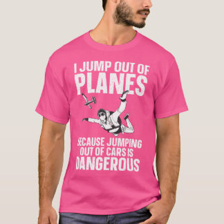 T-shirt Plongeon dans le ciel drôle Amateur de parachutism