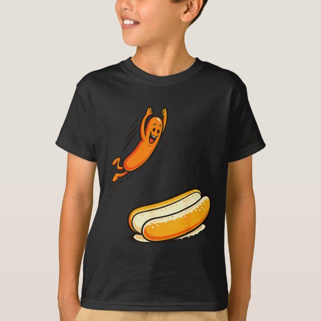 T-shirt Plongeon de hotdog  (Devant)