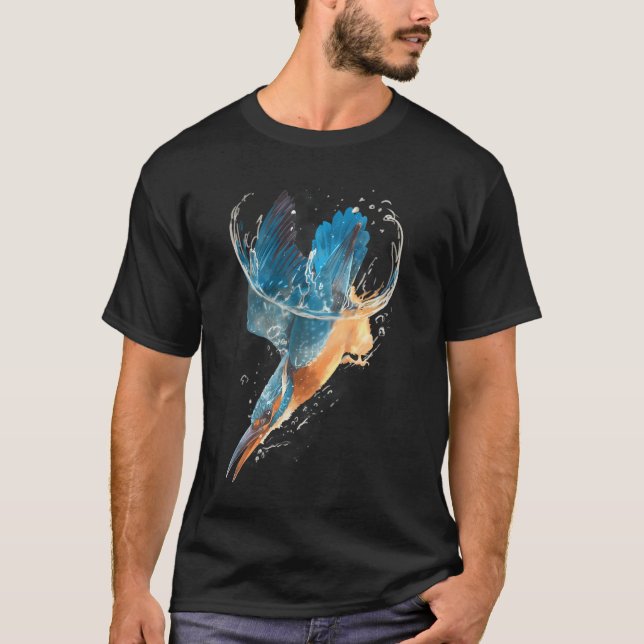 T-shirt Plongeon d'un martin-pêcheur (Devant)