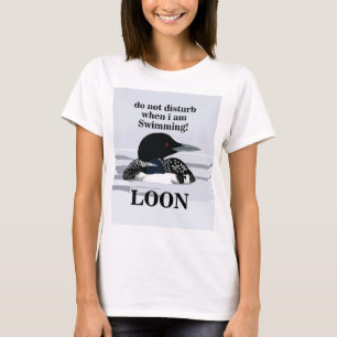 T-shirt Plongeon Huard Plongeon Oiseau Lac Drôle