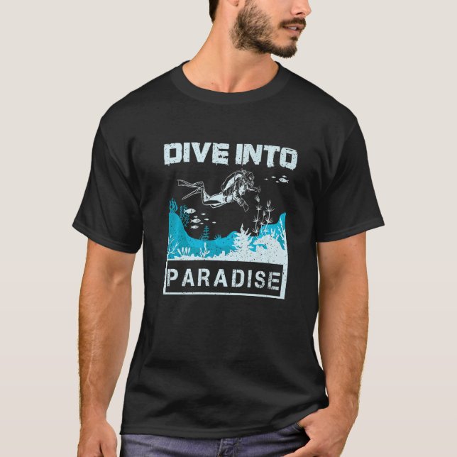 T-shirt Plonger Dans Le Paradis (Devant)