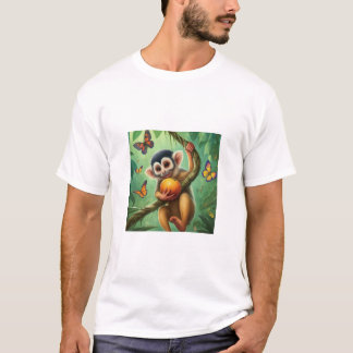 T-shirt Plonger dans le plaisir : Jouer le singe dans la j