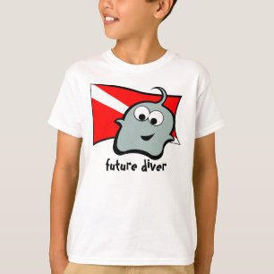 T-shirt Plongeur bleu de Pynkie Q futur