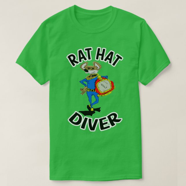 T-shirt Plongeur Casquette Rat (Design devant)