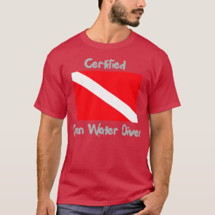 T-shirt Plongeur Certifié Open Water Pour Les Amateurs De 