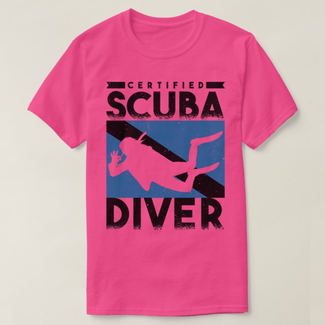 T-shirt Plongeur Certifié Plongeur 1 (Design devant)