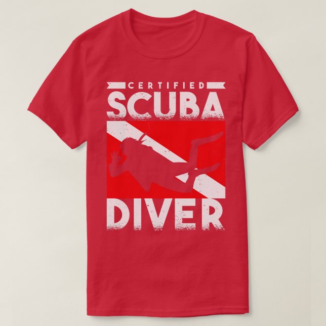 T-shirt Plongeur Certifié Scuba Diver (Design devant)