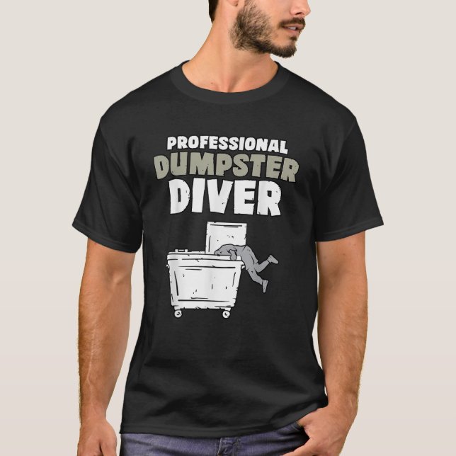 T-shirt Plongeur de déchets drôle Cueilleur de déchets Plo (Devant)