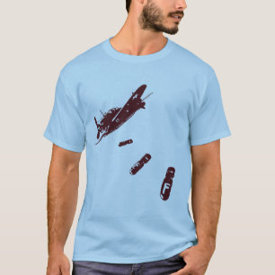 T-shirt Plongeur de F-Bombe (rouge foncé)