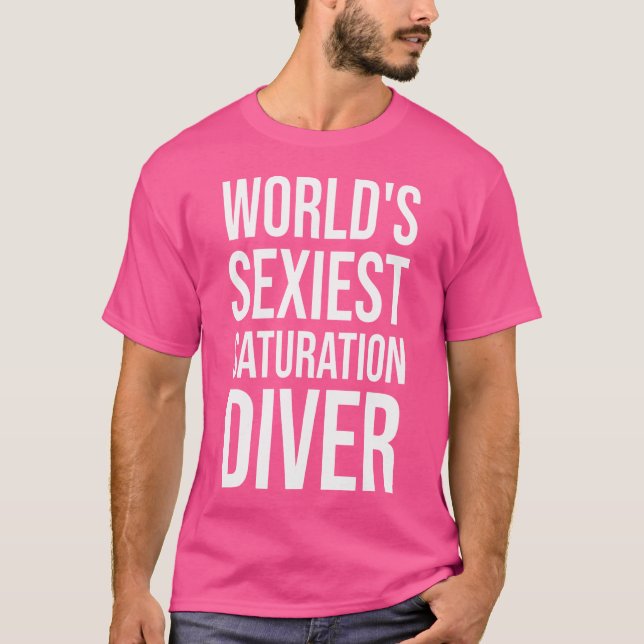 T-shirt Plongeur de saturation drôle de plongée (Devant)