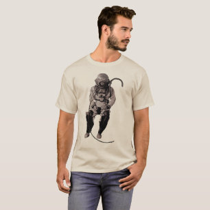 T-shirt Plongeur de Siebe Gorman avec le casque de plongé