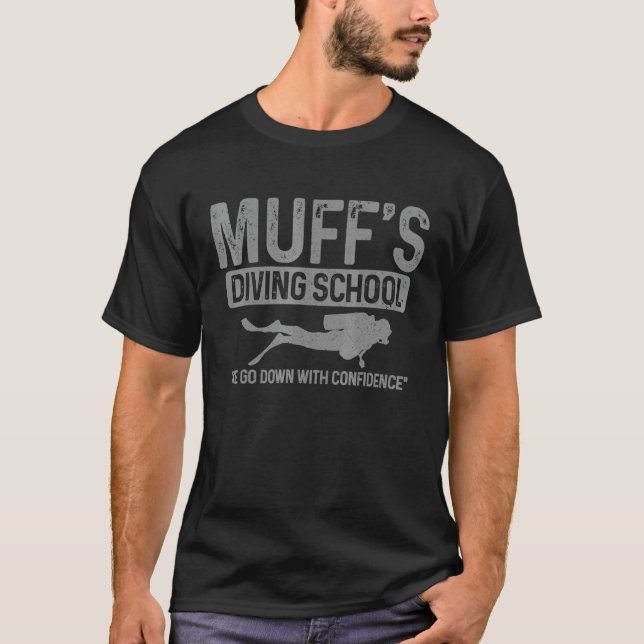 T-shirt Plongeur École de Plongée Muffs Hommes (Devant)