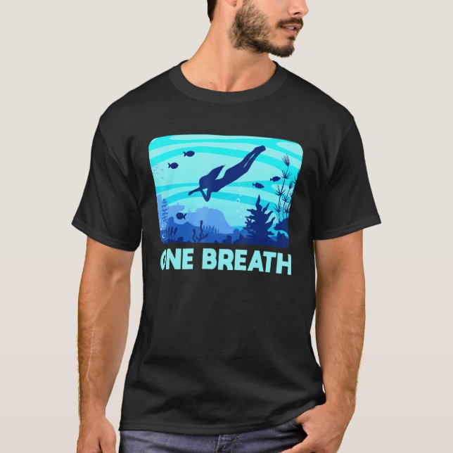 T-shirt Plongeur en apnée plongée sous-marine (Devant)