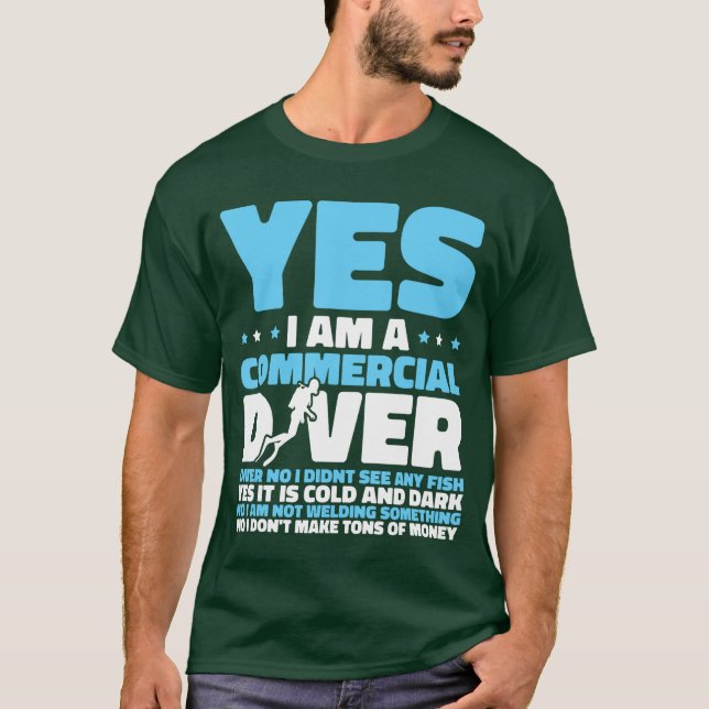 T-shirt Plongeur Plongée Scuba Plongée en apnée Plongée co (Devant)