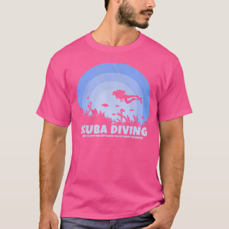 T-shirt Plongeur Scuba Le Ciel N'Est Pas La Limite Plongée