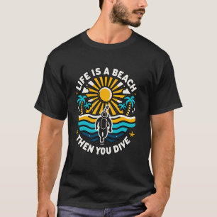T-shirt Plongeur sous-marin de plage amusant incroyable am