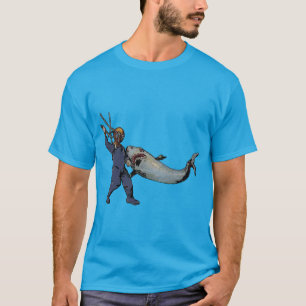 T-shirt Plongeur vintage avec casque de plongée combattant