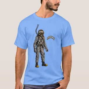 T-shirt Plongeur Vintage portant un casque de plongée Mark