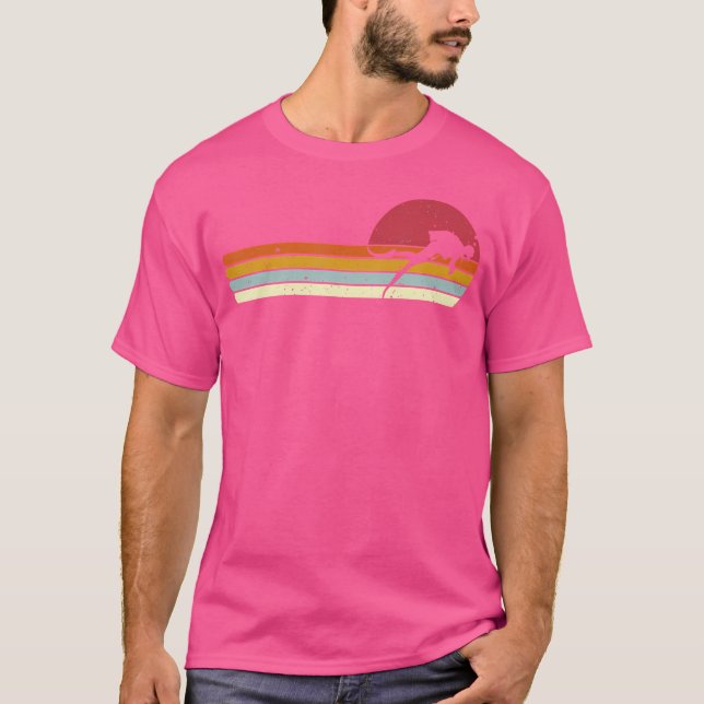 T-shirt Plongeurs Au Coucher Du Soleil Sur Plongée (Devant)
