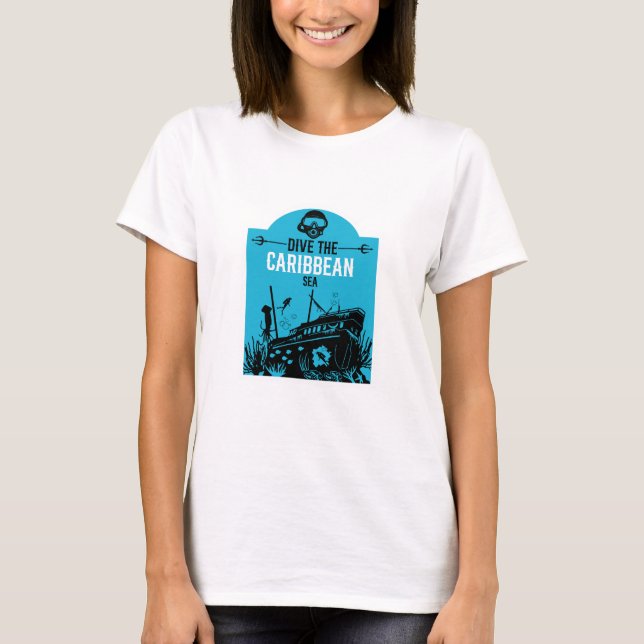 T-shirt Plongeurs de l'épave de mer (Devant)