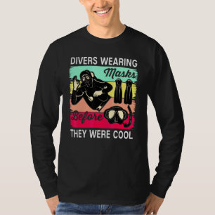 T-shirt Plongeurs Portant Des Masques Avant Qu'Ils Étaient