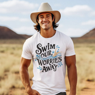 T-shirt Plongez Dans La Sérénité Nager Nos Inquiétudes